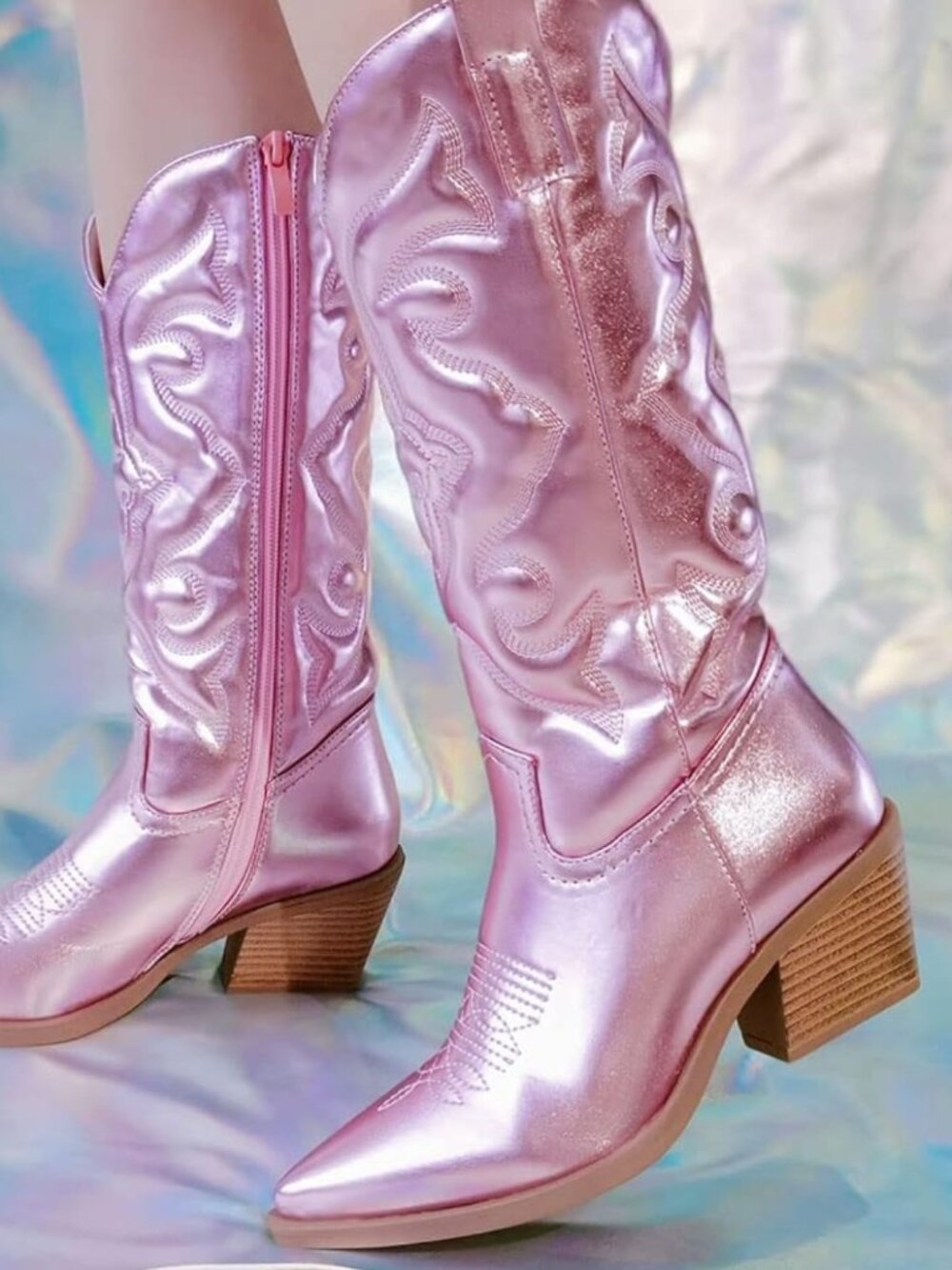 Pink boots